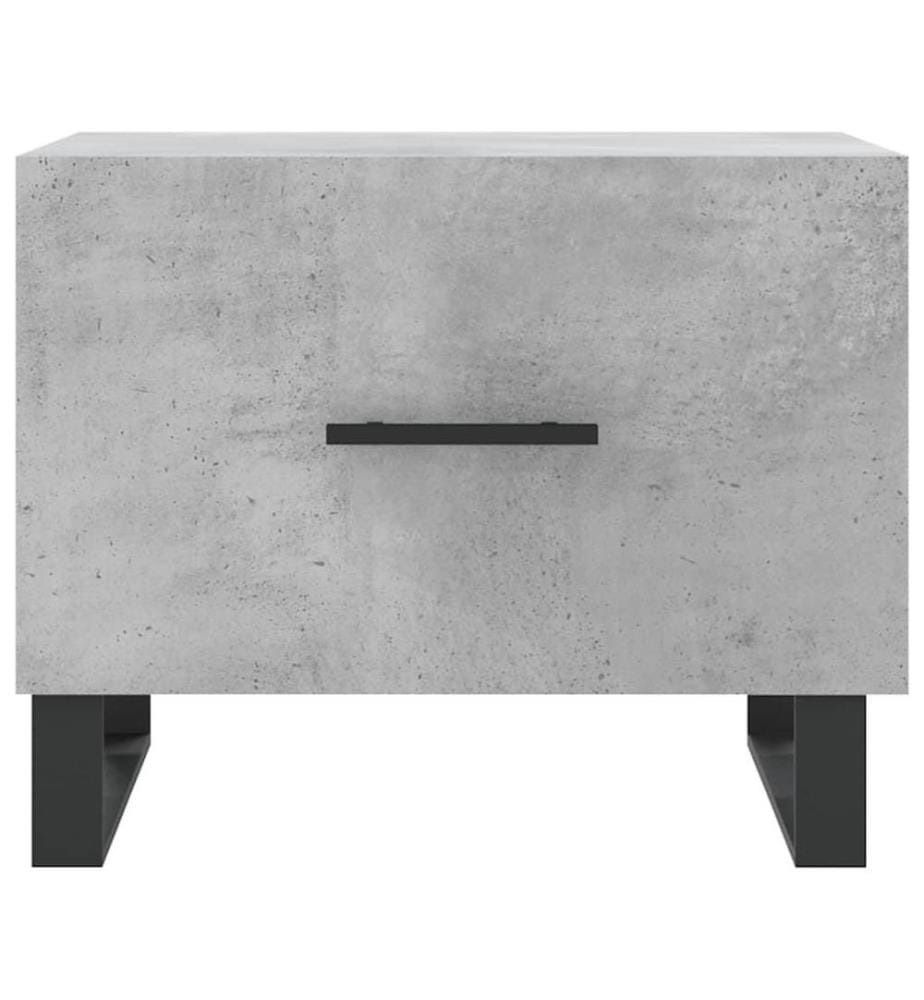 Couchtisch Betongrau 50x50x40 cm Holzwerkstoff