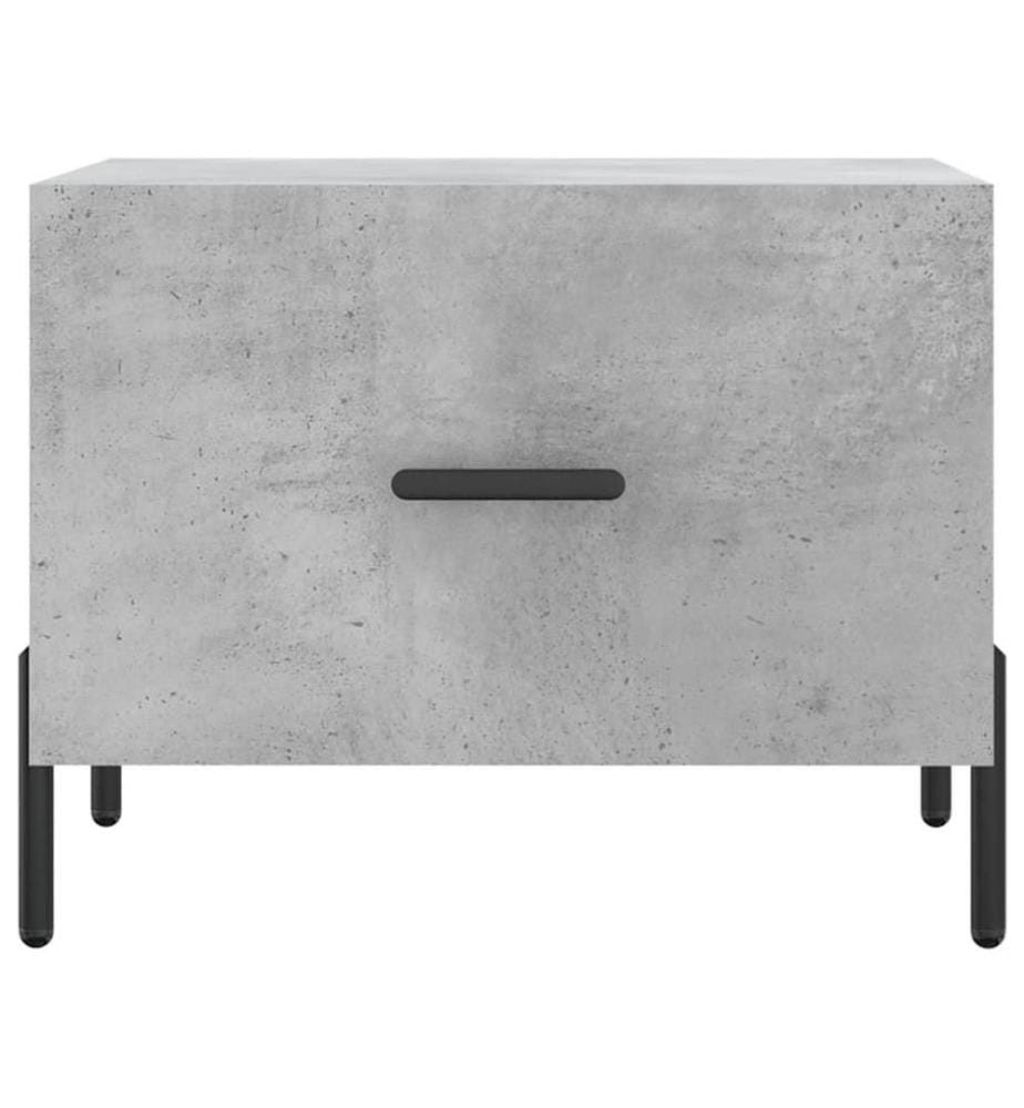Couchtisch Betongrau 50x50x40 cm Holzwerkstoff