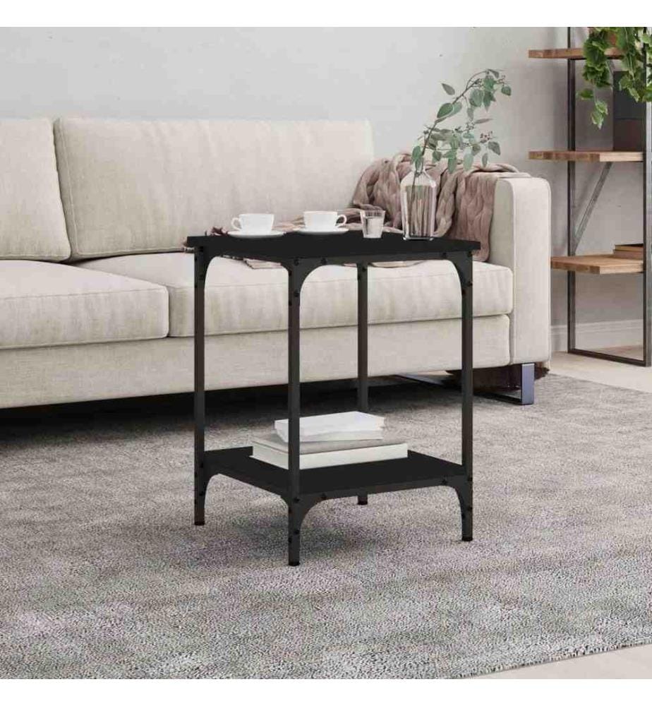 Couchtisch Schwarz 40x40x55 cm Holzwerkstoff