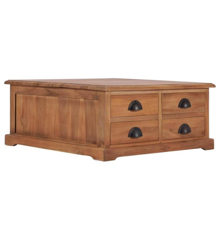 Table basse 68x68x30 cm Bois de teck solide