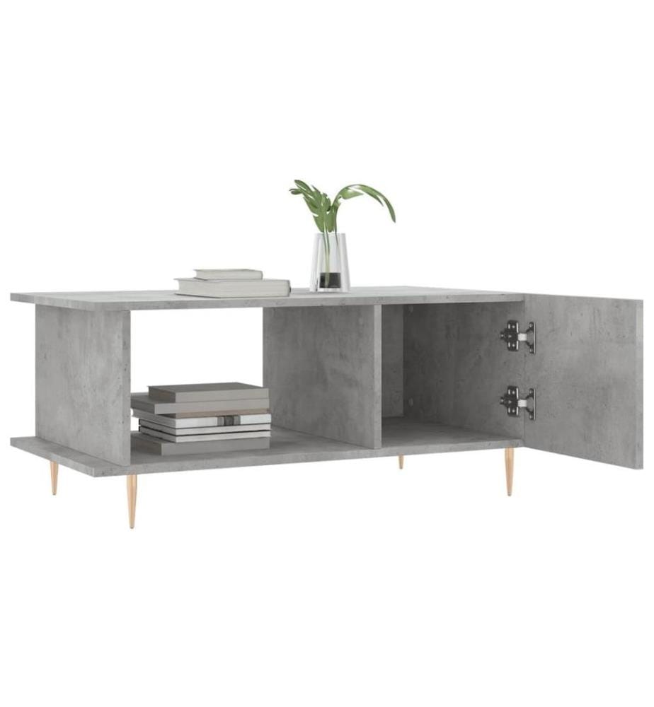Couchtisch Betongrau 90x50x40 cm Holzwerkstoff