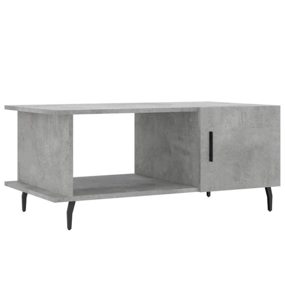 Couchtisch Betongrau 90x50x40 cm Holzwerkstoff