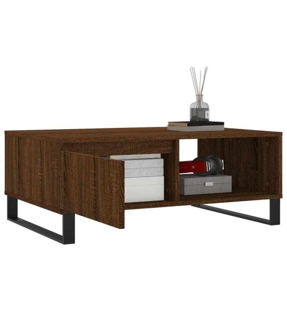 Couchtisch Braun Eichen-Optik 90x60x35 cm Holzwerkstoff