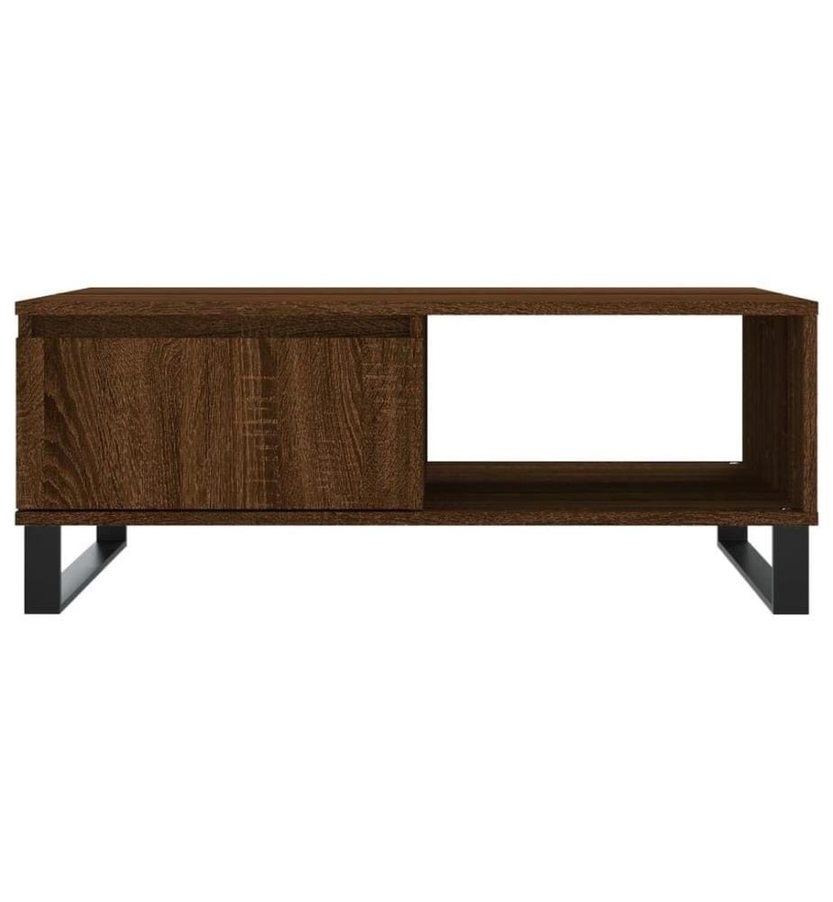 Couchtisch Braun Eichen-Optik 90x60x35 cm Holzwerkstoff