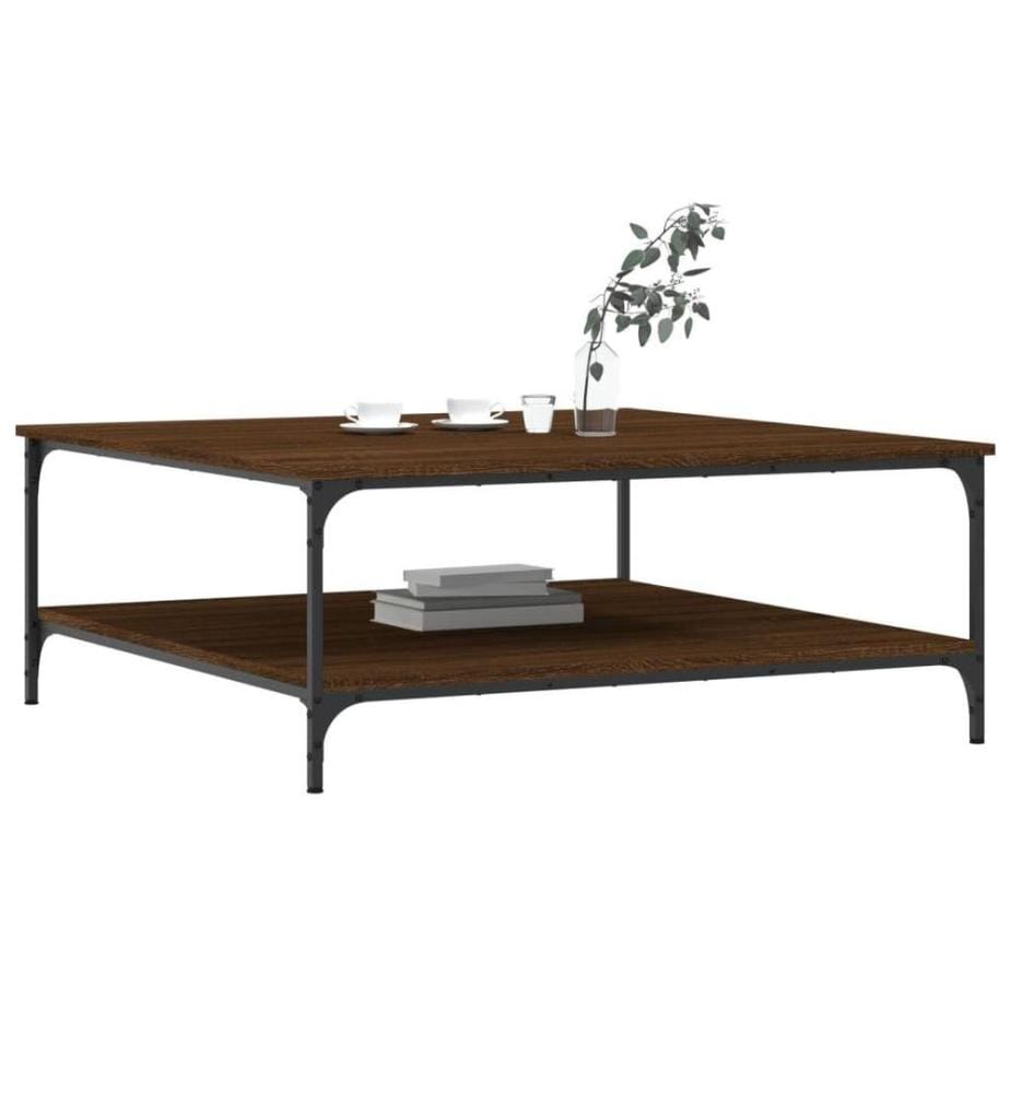 Couchtisch Braun Eichen-Optik 100x100x40 cm Holzwerkstoff
