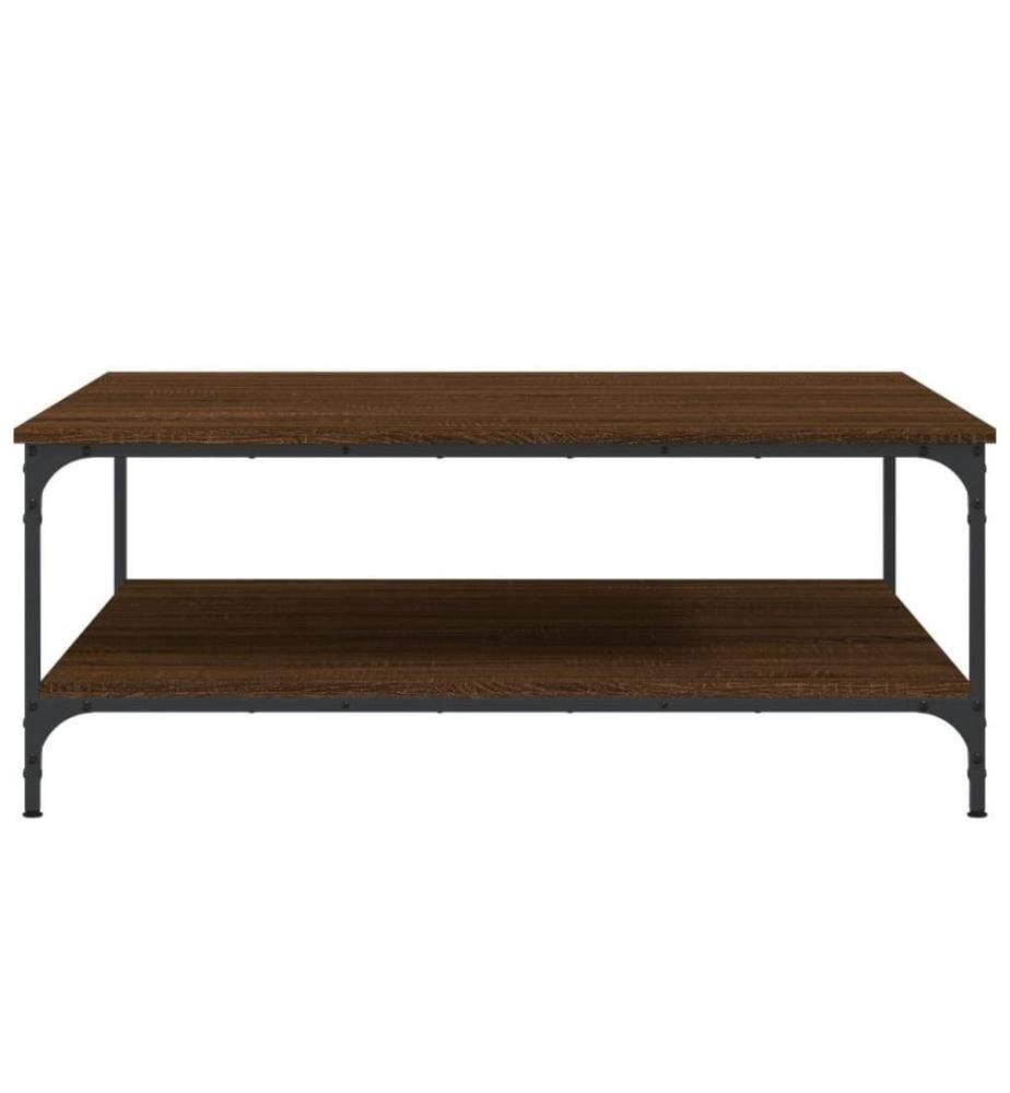 Couchtisch Braun Eichen-Optik 100x100x40 cm Holzwerkstoff