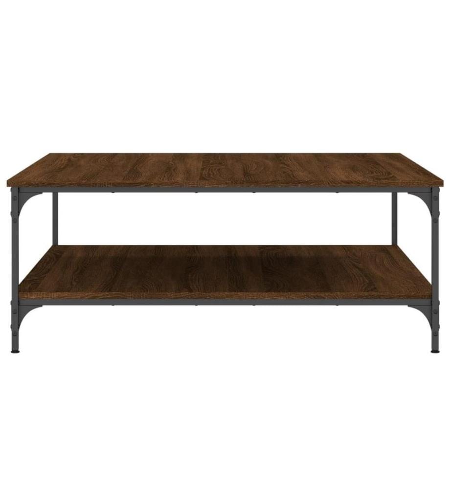Couchtisch Braun Eichen-Optik 100x100x40 cm Holzwerkstoff
