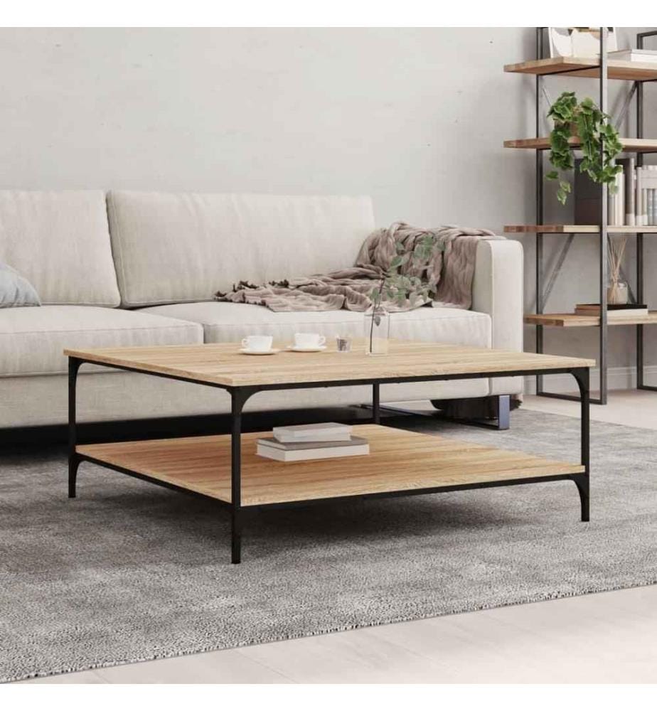 Couchtisch Sonoma-Eiche 100x100x40 cm Holzwerkstoff