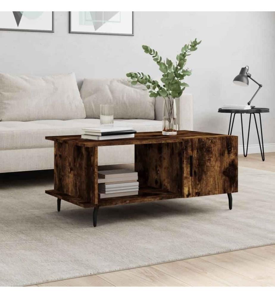 Couchtisch Räuchereiche 90x50x40 cm Holzwerkstoff