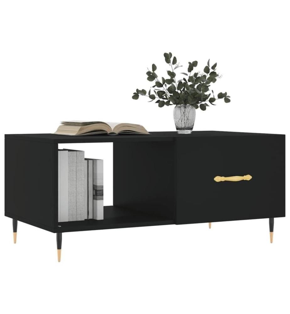 Couchtisch Schwarz 90x50x40 cm Holzwerkstoff