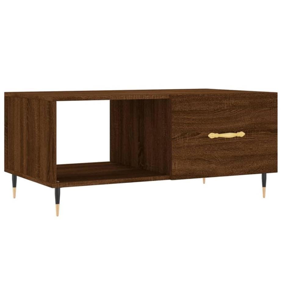 Couchtisch Braun Eichen-Optik 90x50x40 cm Holzwerkstoff