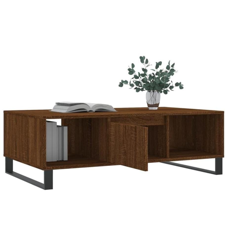 Couchtisch Braun Eichen-Optik 104x60x35 cm Holzwerkstoff