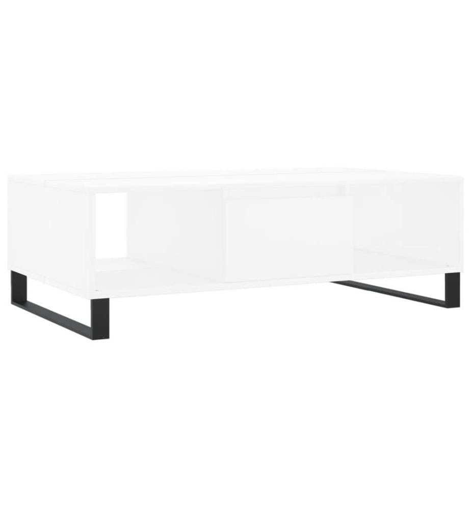 Couchtisch Weiss 104x60x35 cm Holzwerkstoff