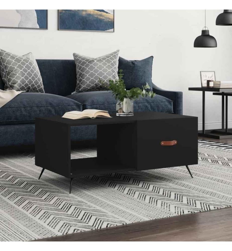 Couchtisch Schwarz 90x50x40 cm Holzwerkstoff
