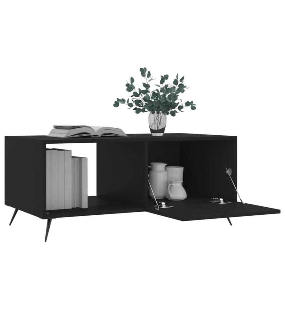 Couchtisch Schwarz 90x50x40 cm Holzwerkstoff