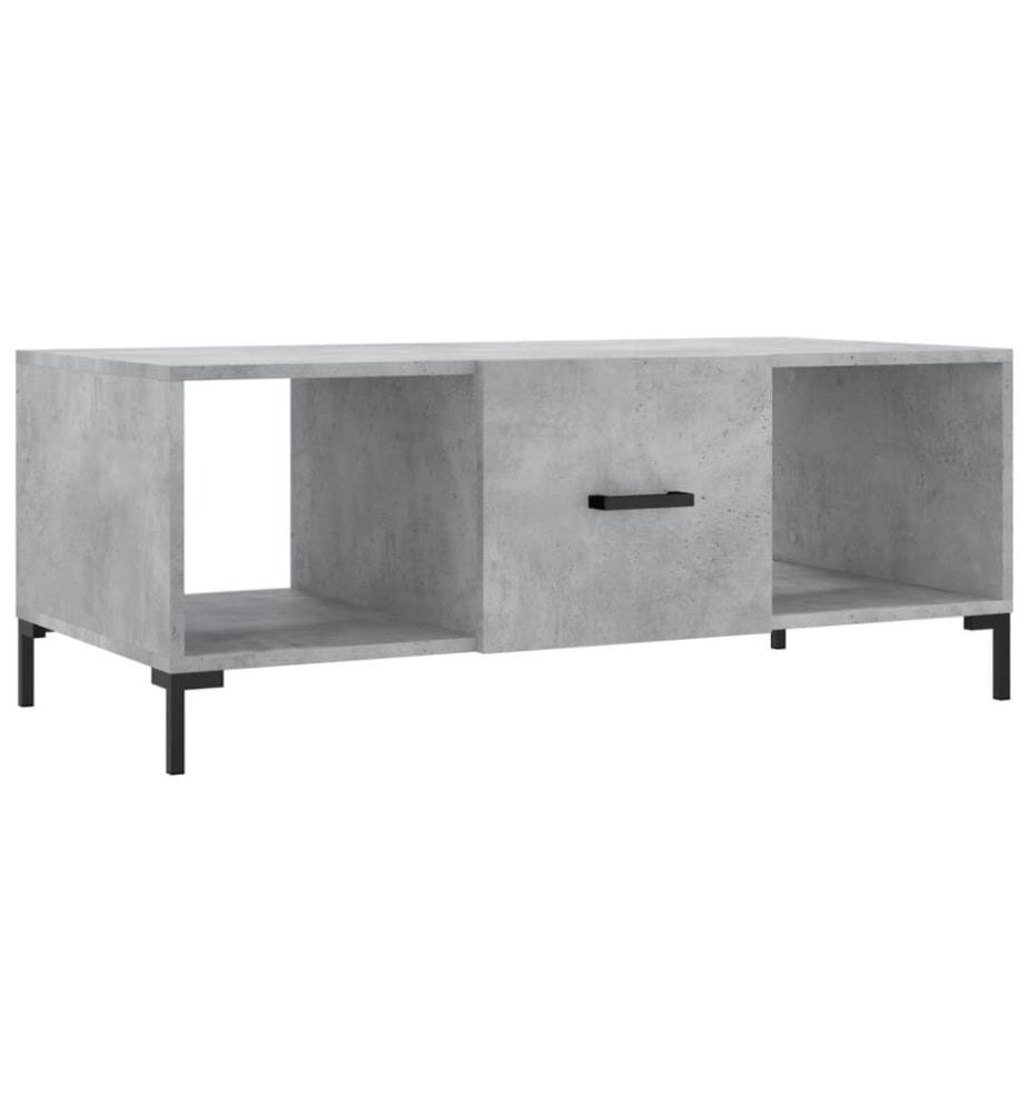Couchtisch Betongrau 102x50x40 cm Holzwerkstoff