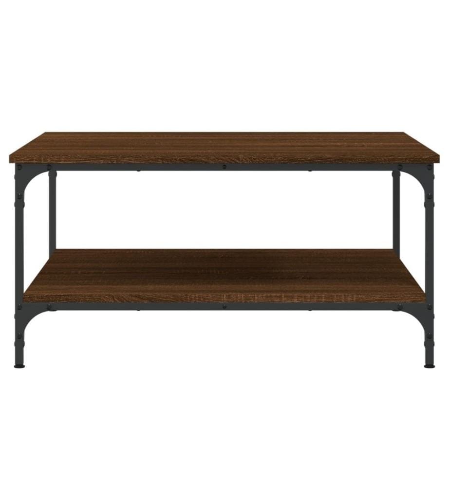 Couchtisch Braun Eichen-Optik 80x80x40 cm Holzwerkstoff