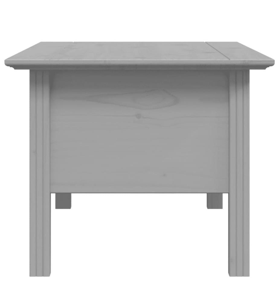 Couchtisch BODO Grau 100x55x45 cm Massivholz Kiefer