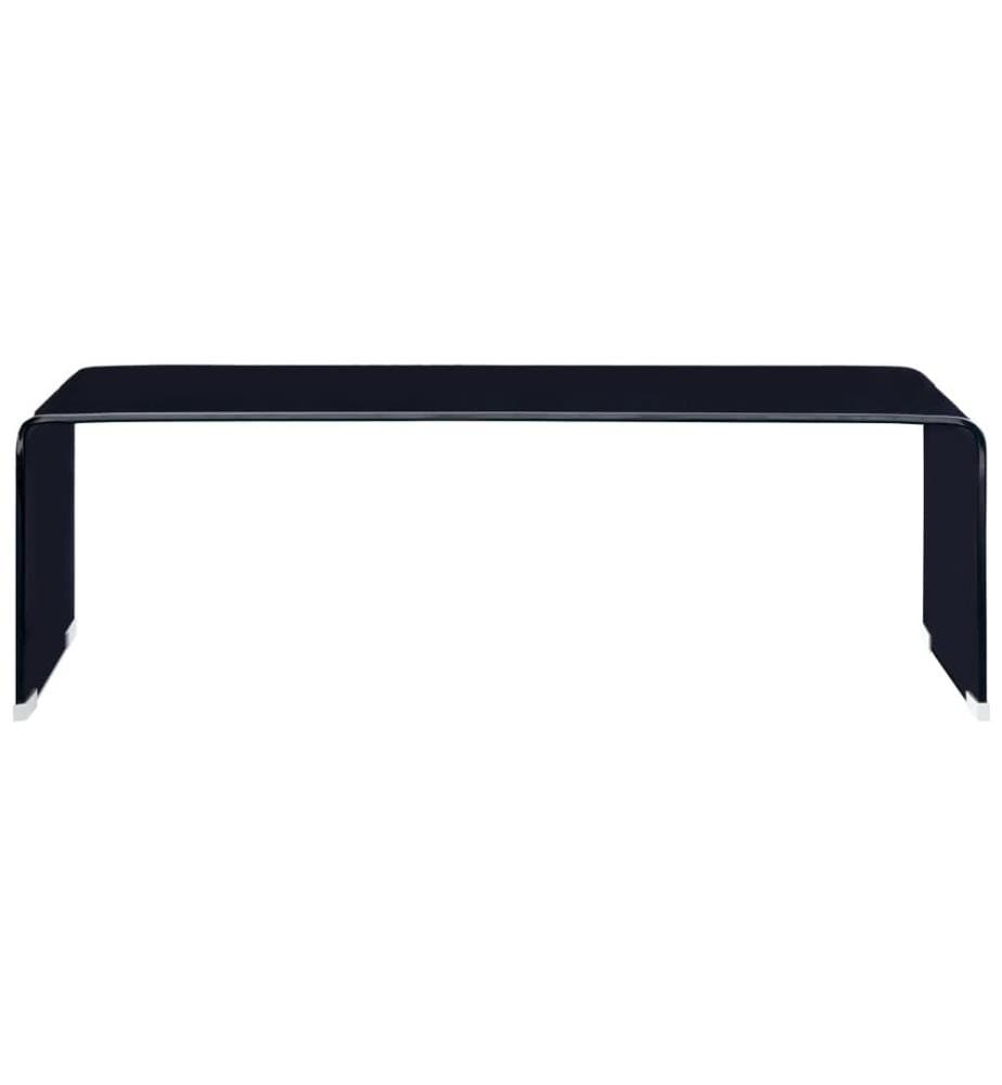 Couchtisch Schwarz 98x45x31 cm Hartglas