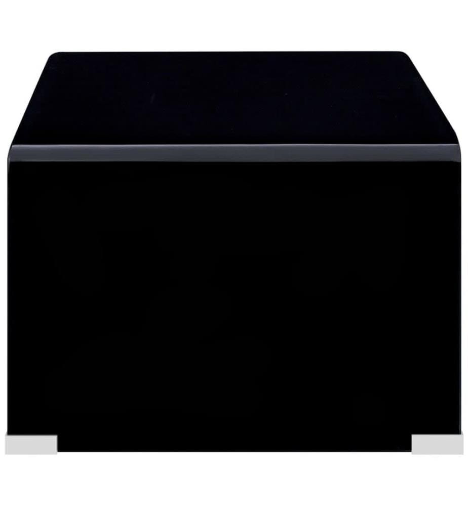 Couchtisch Schwarz 98x45x31 cm Hartglas