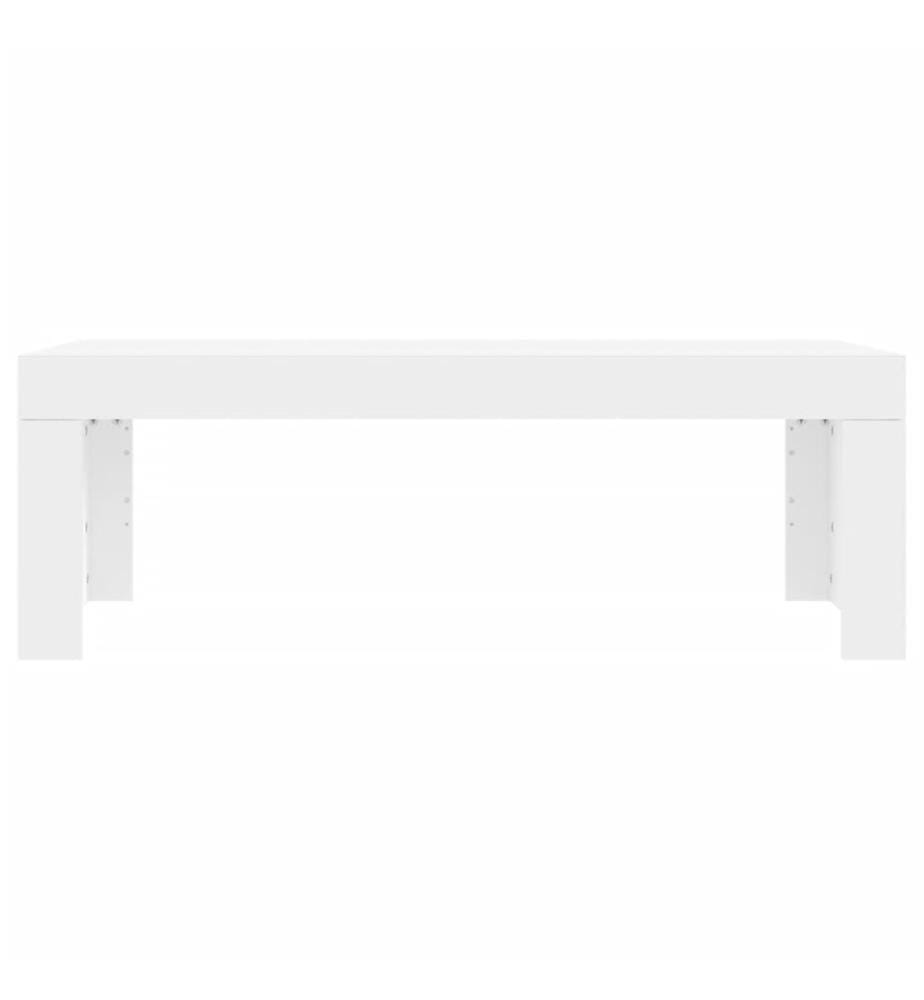 Couchtisch Weiss 102x50x36 cm Holzwerkstoff