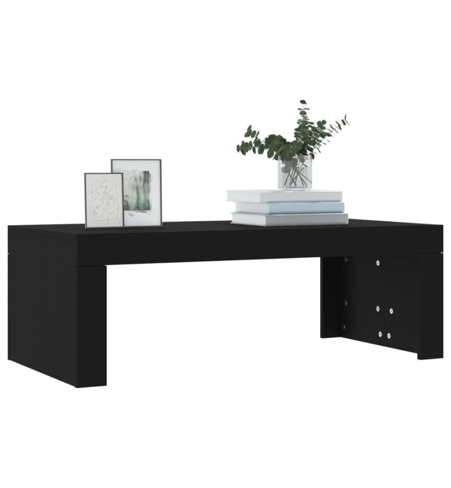 Couchtisch Schwarz 102x50x36 cm Holzwerkstoff