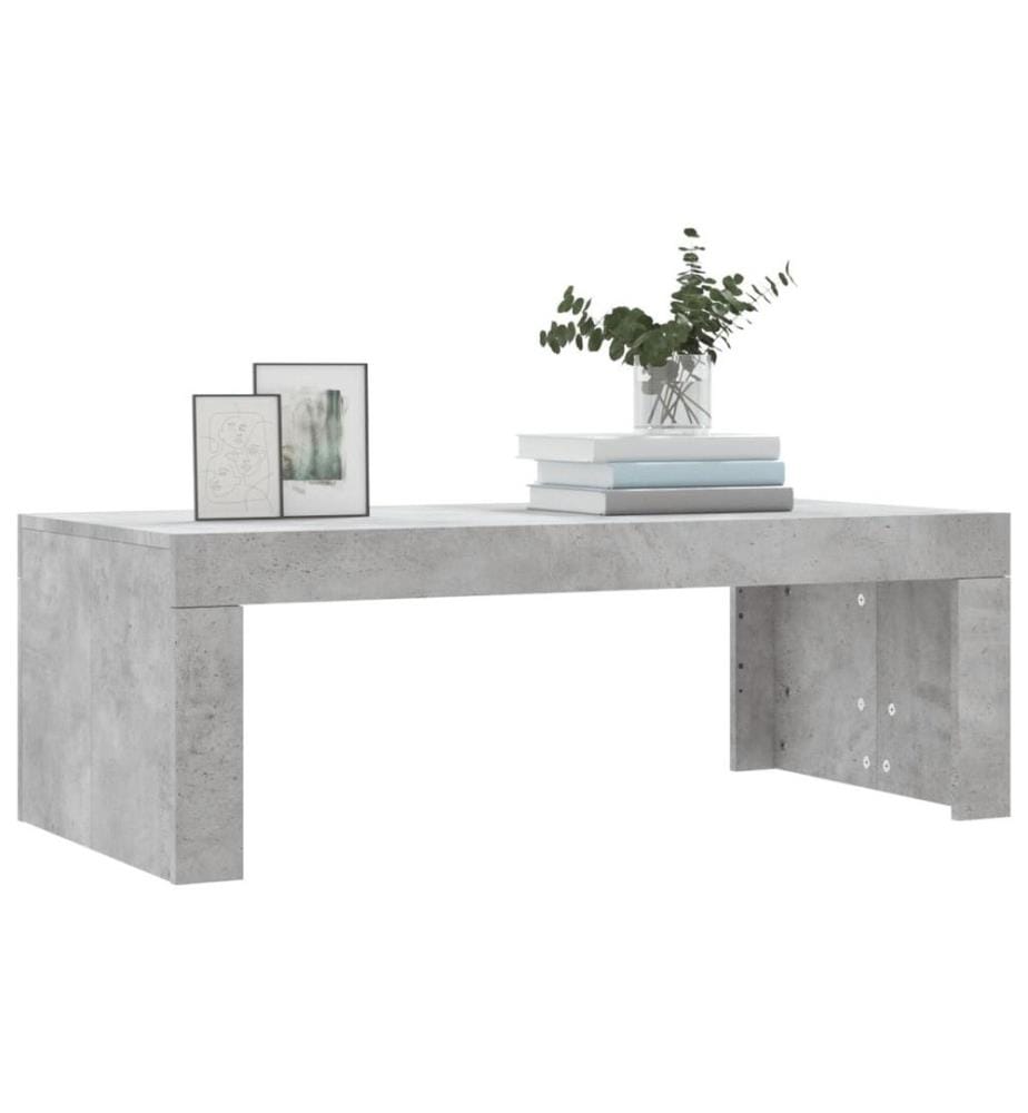 Couchtisch Betongrau 102x50x36 cm Holzwerkstoff