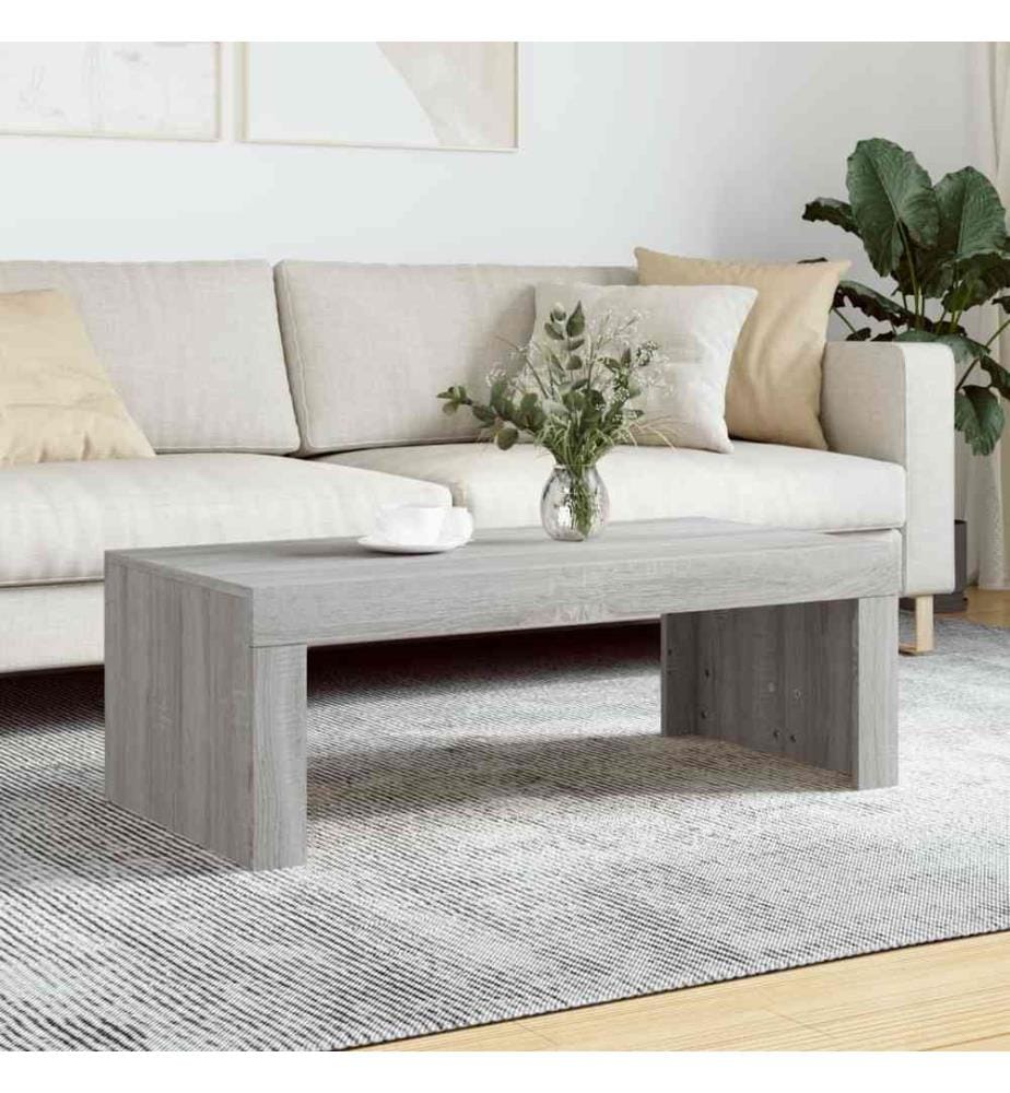 Couchtisch Grau Sonoma 102x50x36 cm Holzwerkstoff