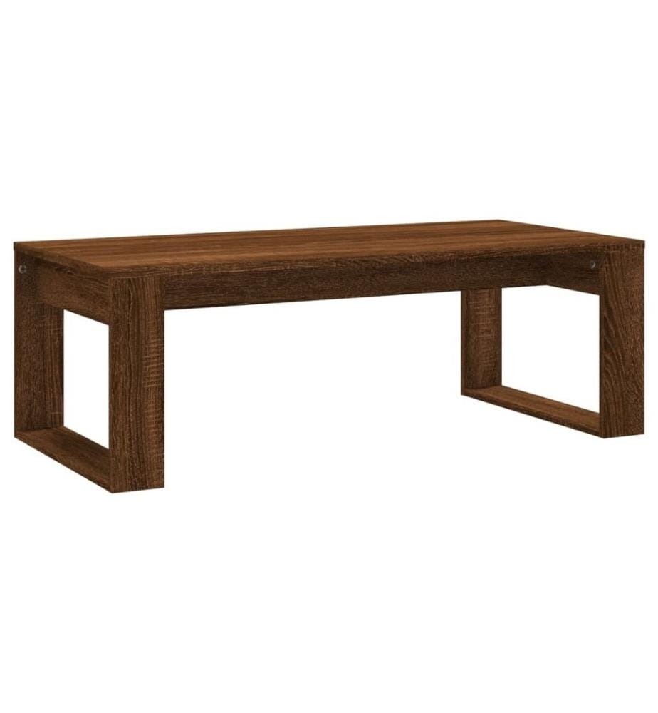 Couchtisch Braun Eichen-Optik 102x50x35 cm Holzwerkstoff