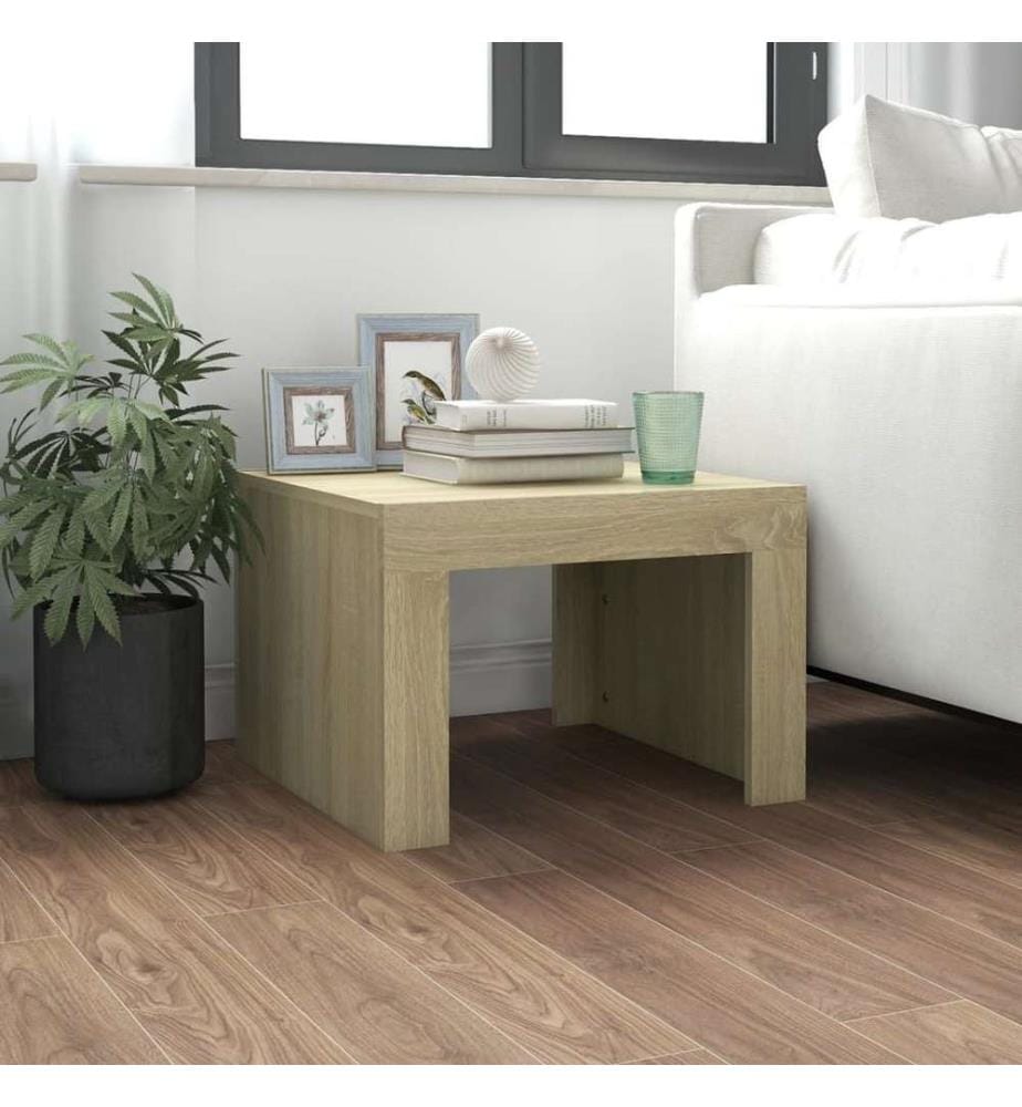 Couchtisch Sonoma-Eiche 50x50x35 cm Holzwerkstoff