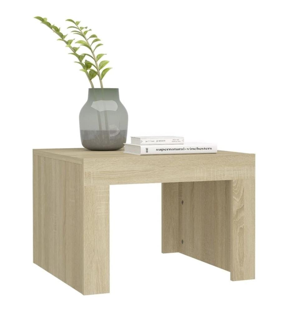 Couchtisch Sonoma-Eiche 50x50x35 cm Holzwerkstoff