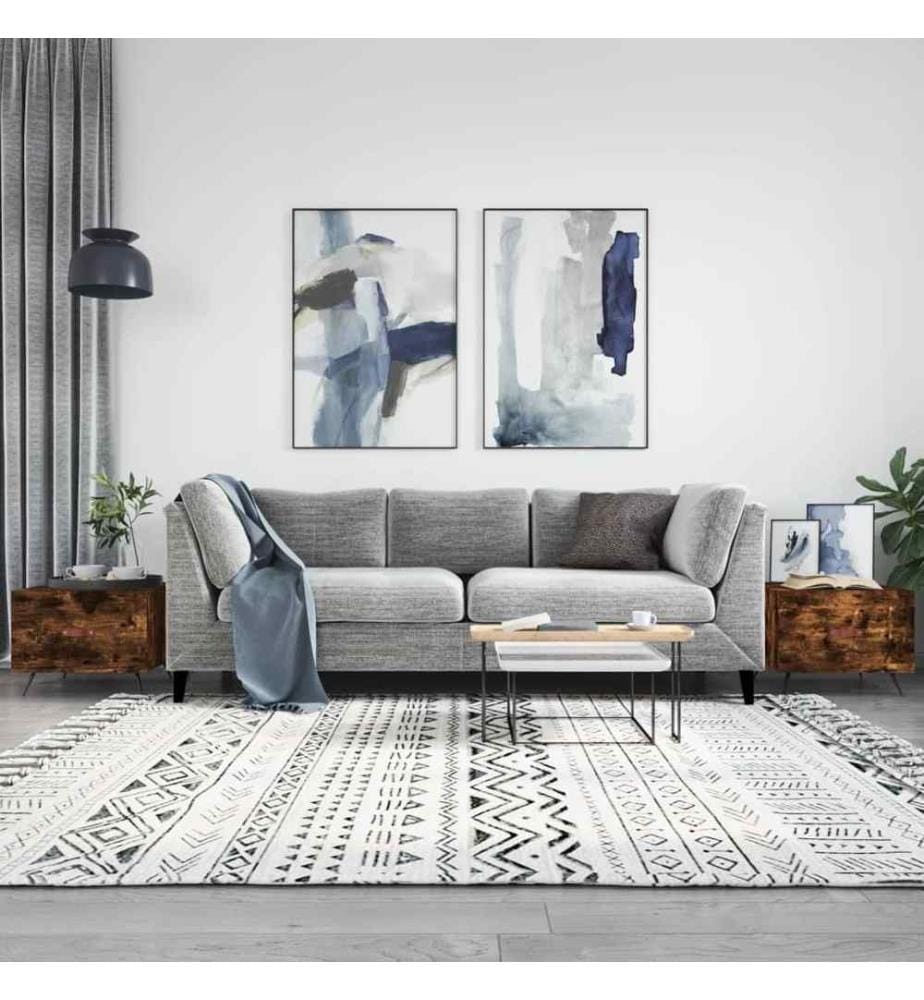 Couchtische 2 Stk. Räuchereiche 50x50x40 cm Holzwerkstoff