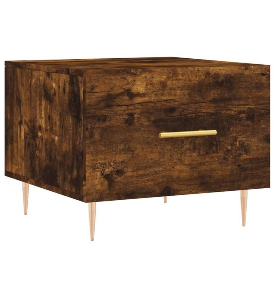Couchtische 2 Stk. Räuchereiche 50x50x40 cm Holzwerkstoff