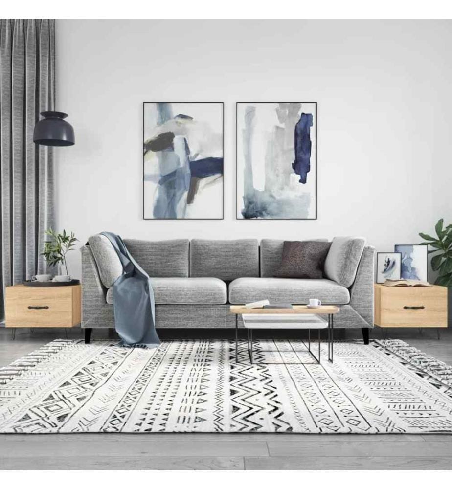 Couchtische 2 Stk. Sonoma-Eiche 50x50x40 cm Holzwerkstoff