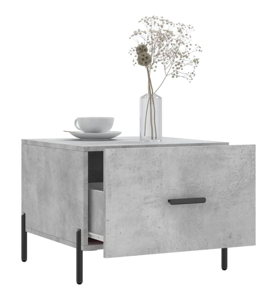 Couchtische 2 Stk. Betongrau 50x50x40 cm Holzwerkstoff