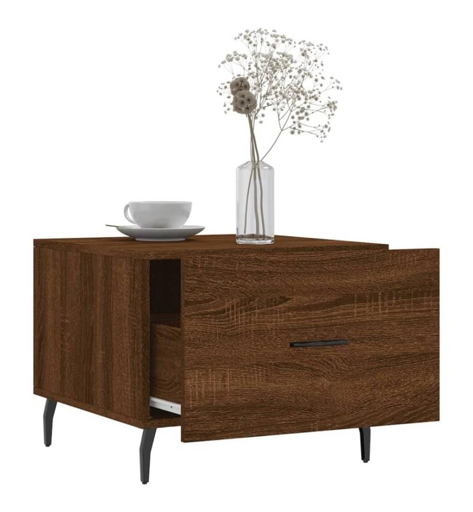 Couchtische 2 Stk. Braun Eichen-Optik 50x50x40 cm Holzwerkstoff