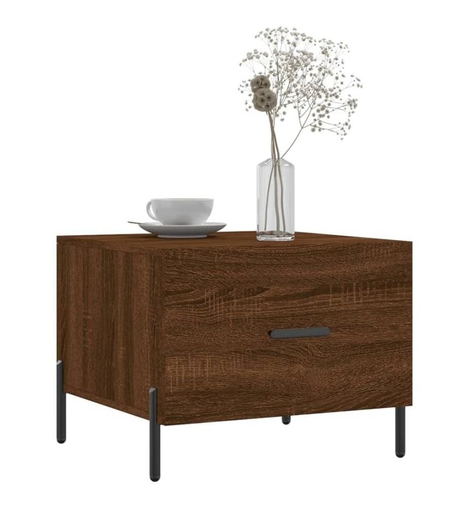 Couchtische 2 Stk. Braun Eichen-Optik 50x50x40 cm Holzwerkstoff