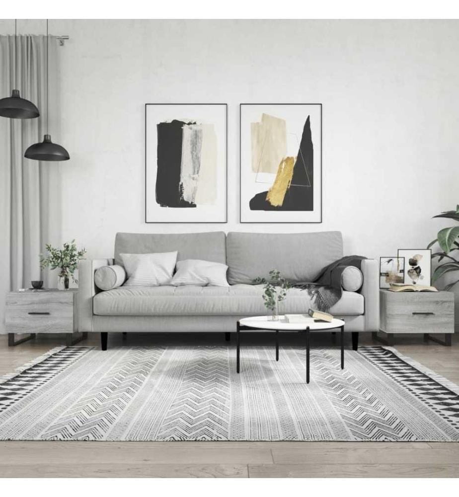 Couchtische 2 Stk. Grau Sonoma 50x50x40 cm Holzwerkstoff
