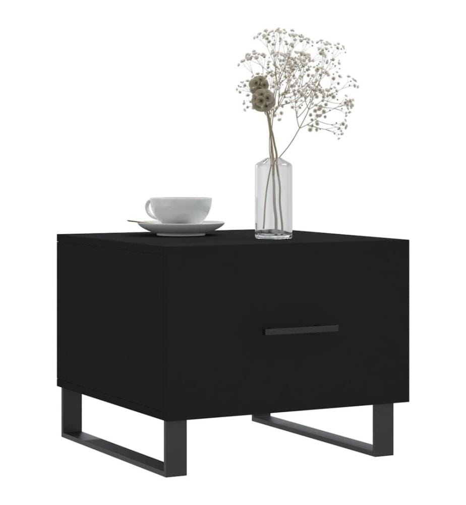 Couchtische 2 Stk. Schwarz 50x50x40 cm Holzwerkstoff