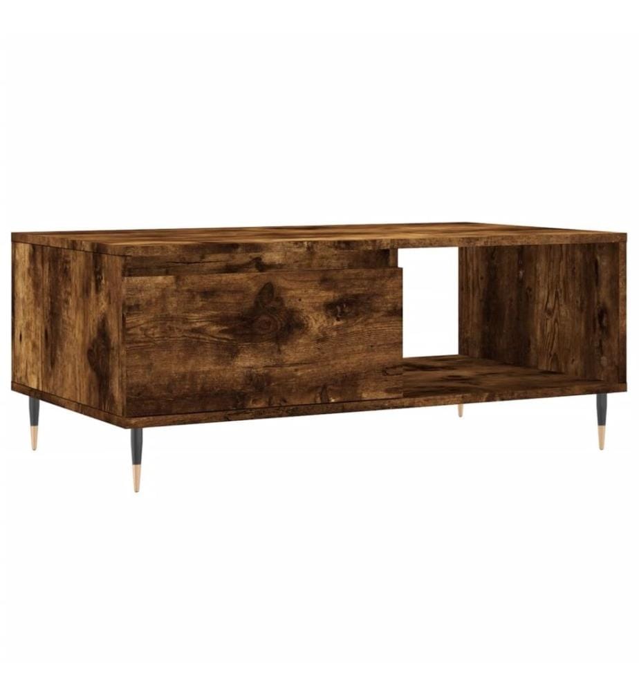 Couchtisch Räuchereiche 90x50x36,5 cm Holzwerkstoff