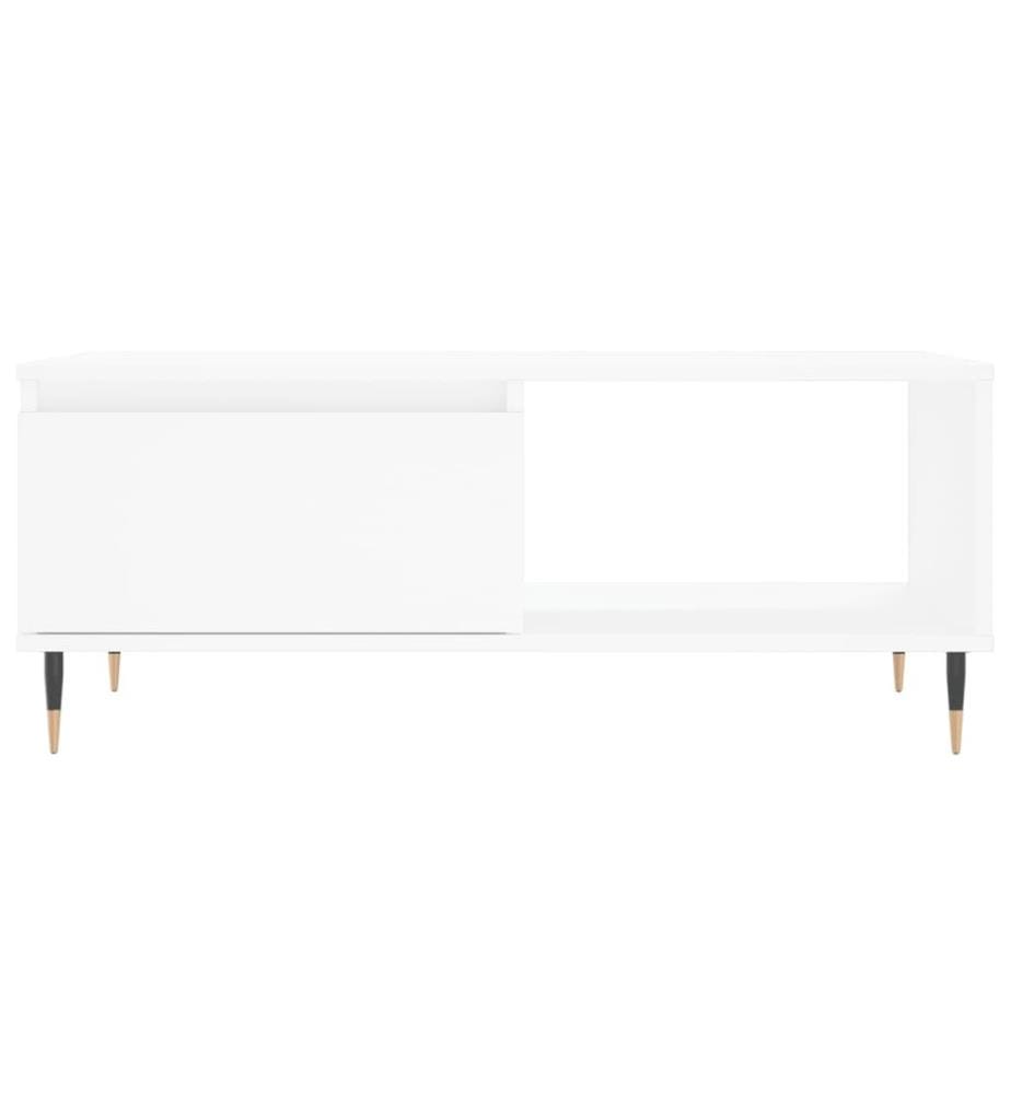 Couchtisch Weiss 90x50x36,5 cm Holzwerkstoff