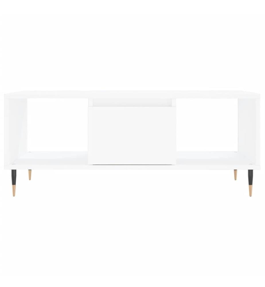 Couchtisch Weiss 90x50x36,5 cm Holzwerkstoff