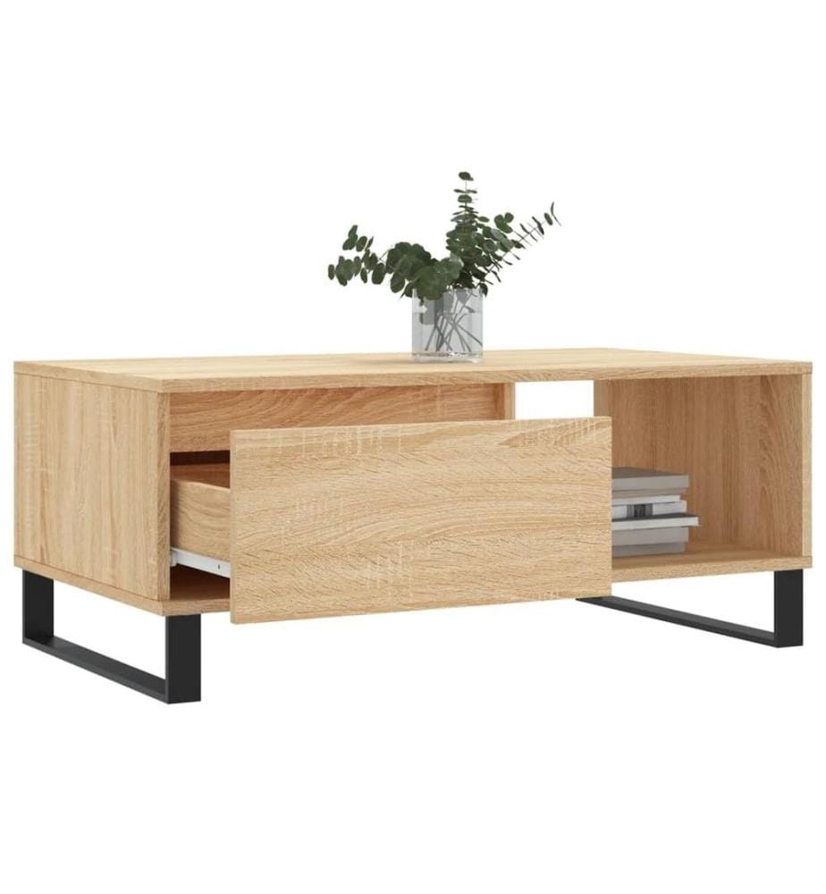 Table basse Chêne sonoma 90x50x36,5 cm Bois d'ingénierie