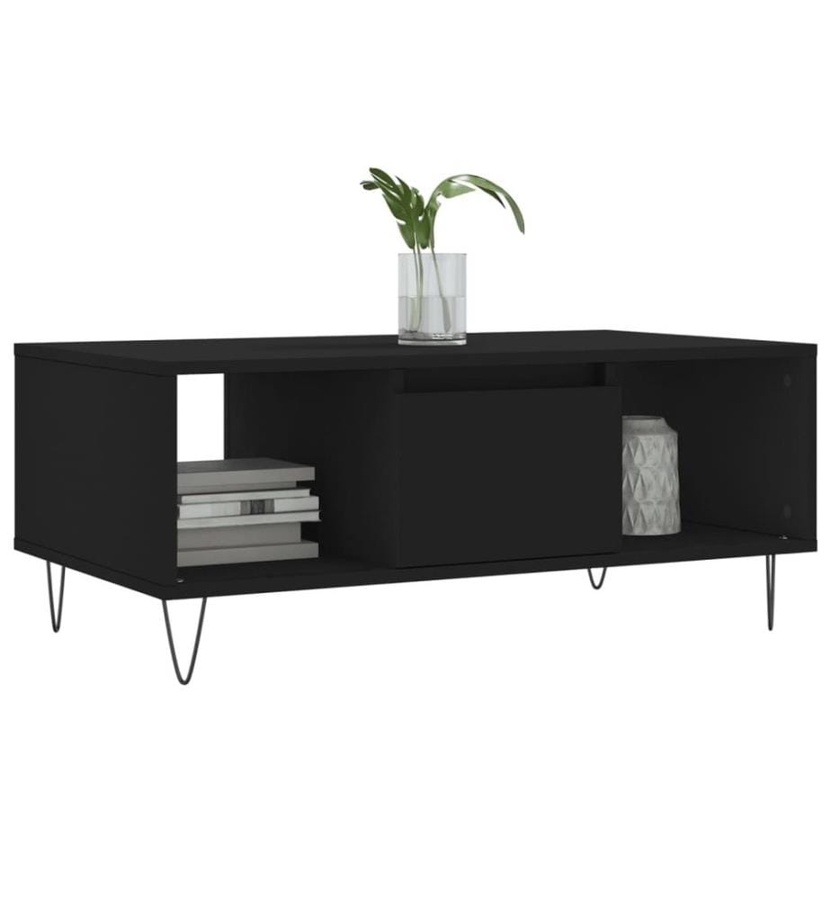 Couchtisch Schwarz 90x50x36,5 cm Holzwerkstoff