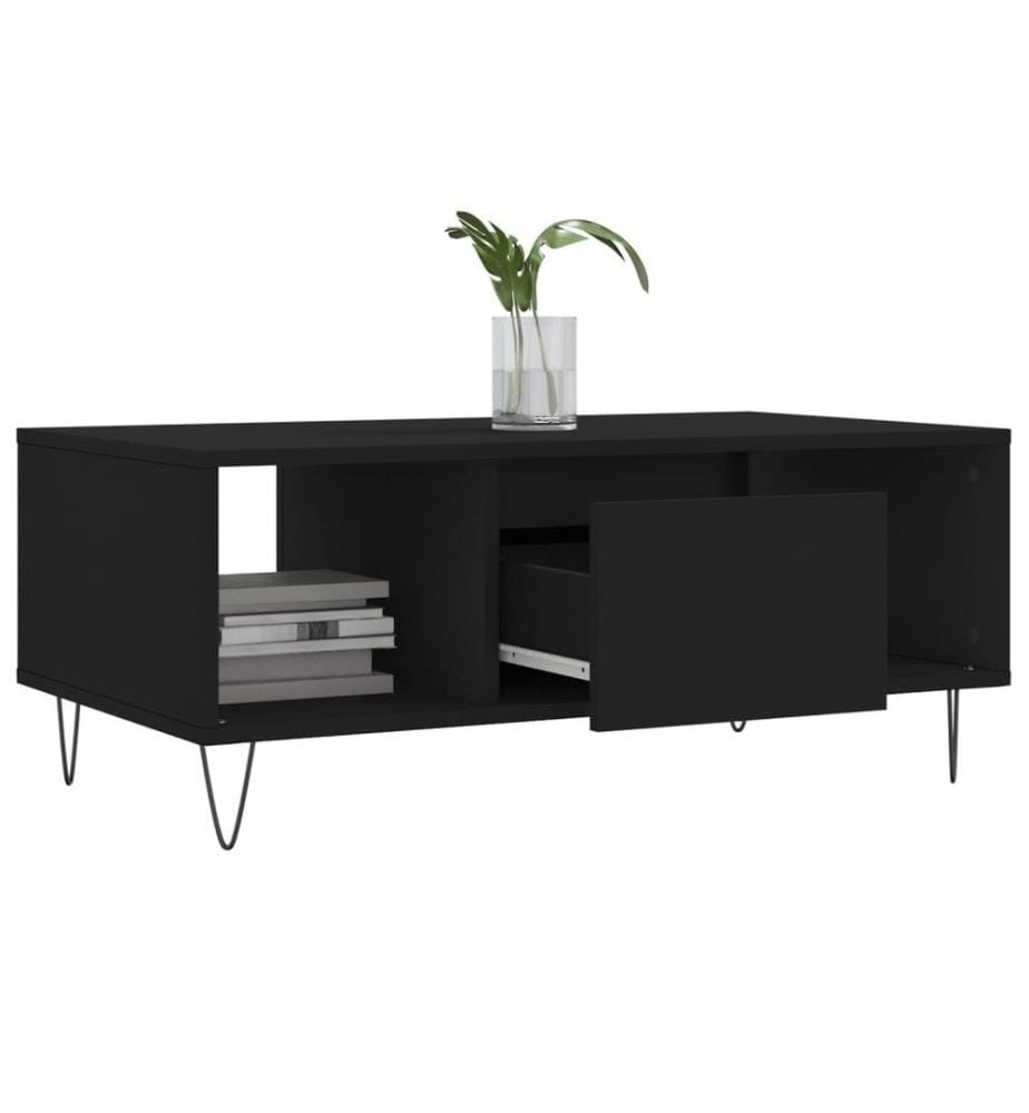Couchtisch Schwarz 90x50x36,5 cm Holzwerkstoff