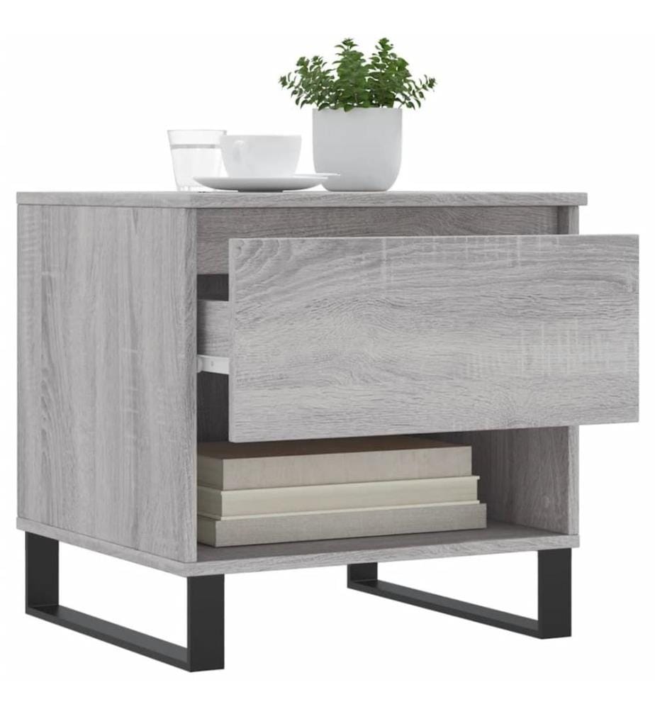 Couchtische 2 Stk. Grau Sonoma 50x46x50 cm Holzwerkstoff