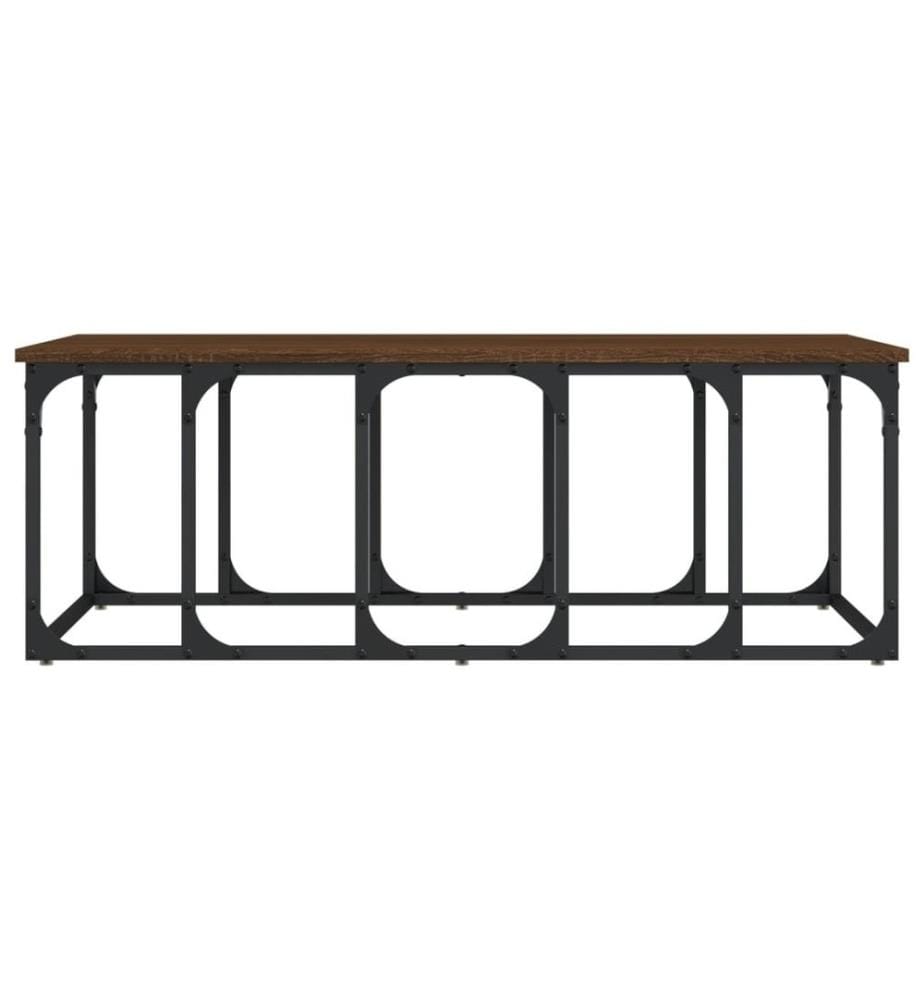 Couchtisch Braun Eichen-Optik 100x50x35,5 cm Holzwerkstoff