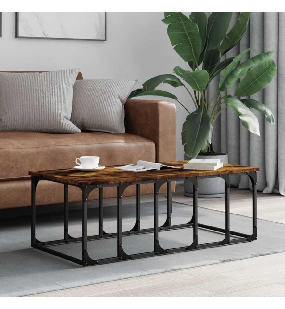 Couchtisch Räuchereiche 100x50x35,5 cm Holzwerkstoff