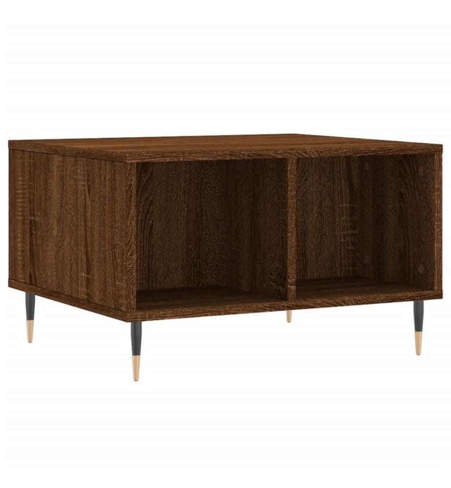 Couchtisch Braun Eichen-Optik 60x50x36,5 cm Holzwerkstoff