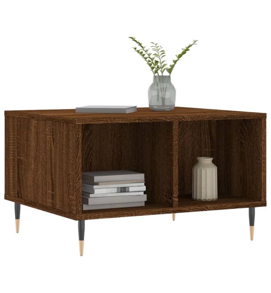 Couchtisch Braun Eichen-Optik 60x50x36,5 cm Holzwerkstoff